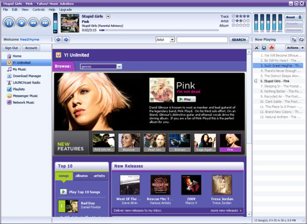Yahoo Musicmatch Jukebox Free Download